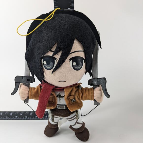 Attack on Tital Mikasa Ackerman Plush Official 10" Stuffed Anime Toy Fan Gift - Picture 5 of 11
